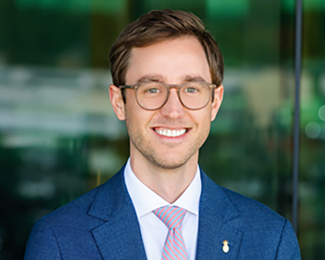 Headshot of Hunter Chamness, Southern First banker.