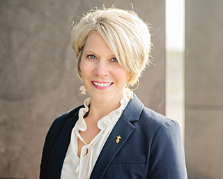 Headshot of Southern First Chief Accounting Officer, Julie Fairchild.