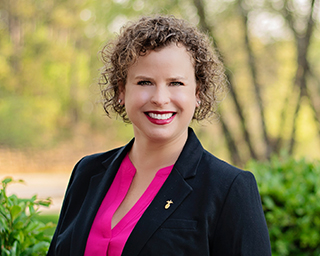 Headshot of Southern First banker, Kristin-Pichon-Varin.