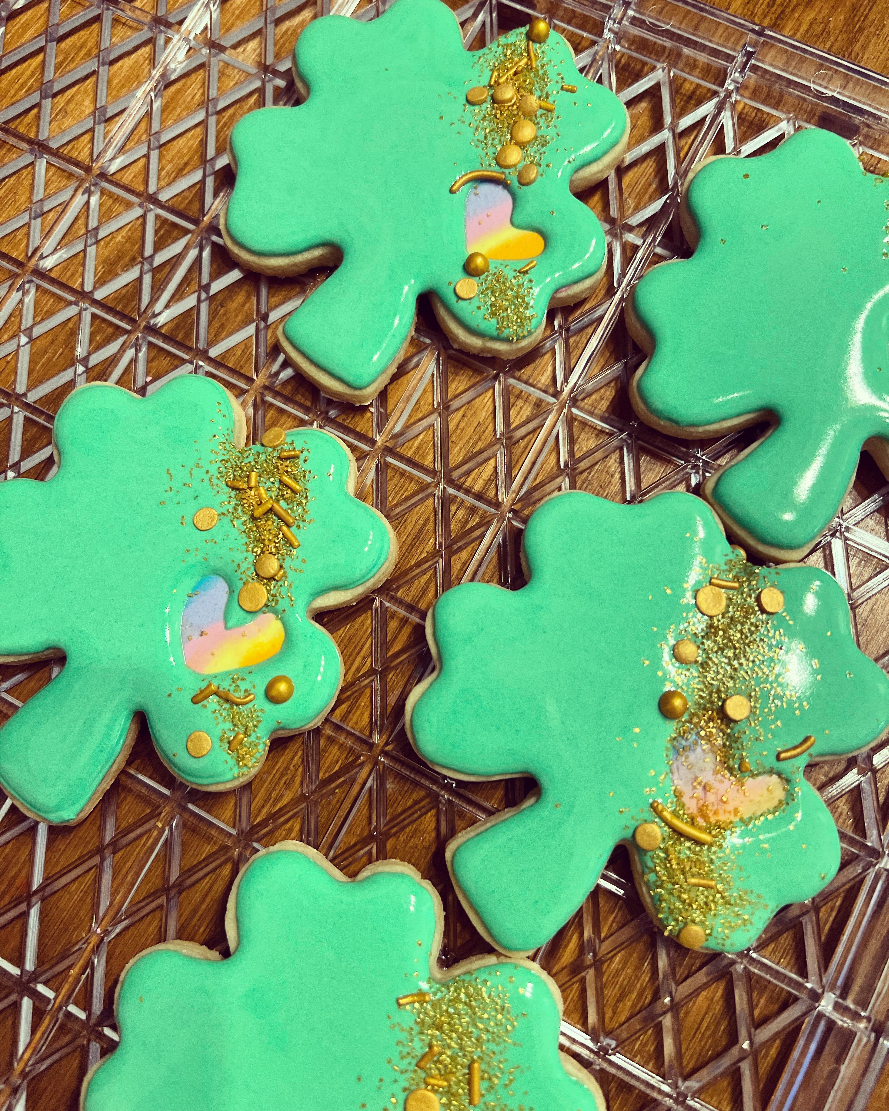 Shamrock cookies by Jill Rittenhouse-Cole.