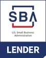 SBA (U.S. Small Business Administration) Lender logo.